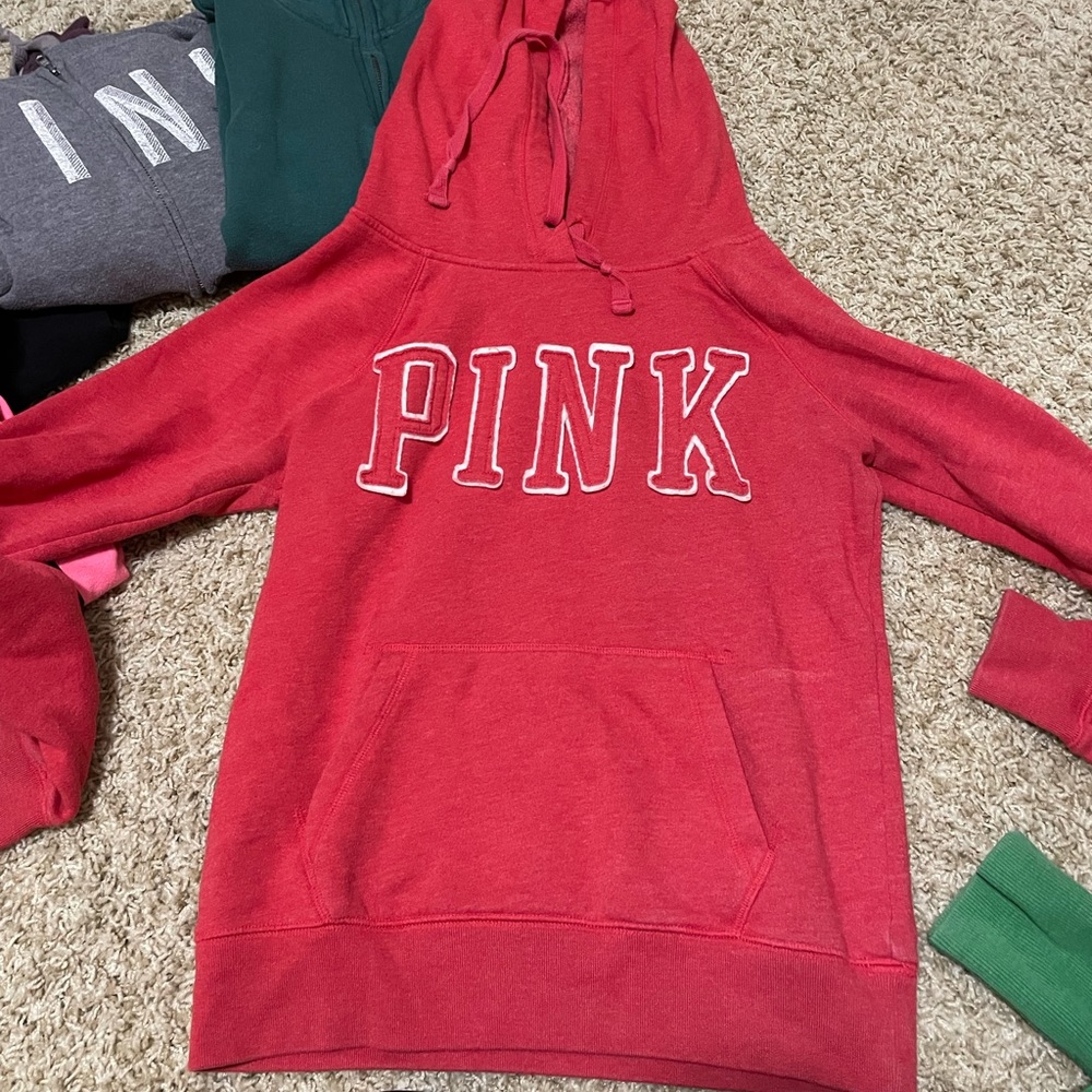Red PINK VS hoodie